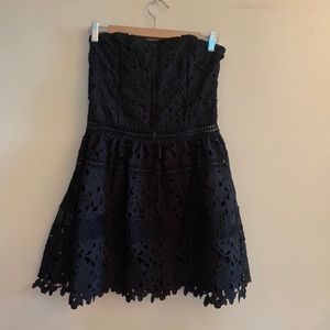 Black lace dress